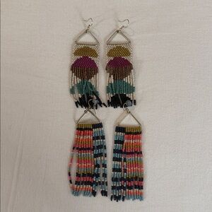 Bohemian Beaded Dangle Earrings